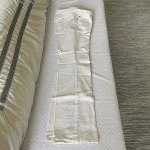 Ann taylor loft bootcut white jeans